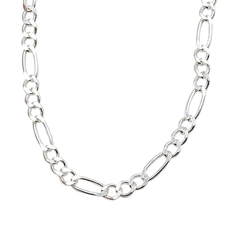 3.2mm Figaro Chain 3*1 Necklace 20"