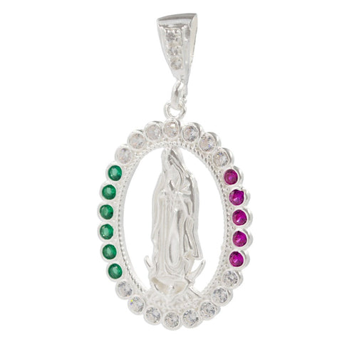 CZ Our Lady of Guadalupe Oval Medal 1.3"