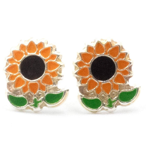 Sunflower Stud Earrings 10mm