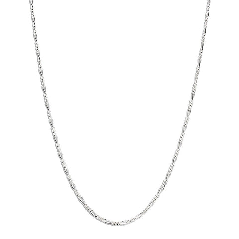 17mm Figaro Chain 3*1 Necklace 20"