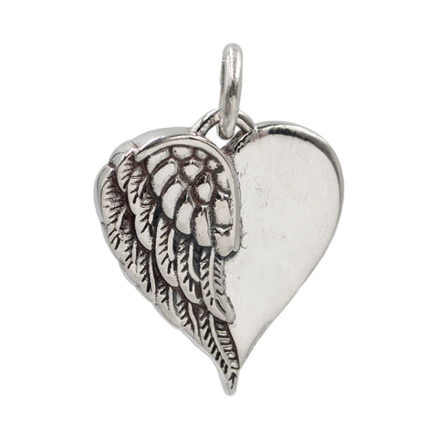 Heart with Wing Pendant 19mm