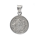 Aztec Calendar Pendant 17mm