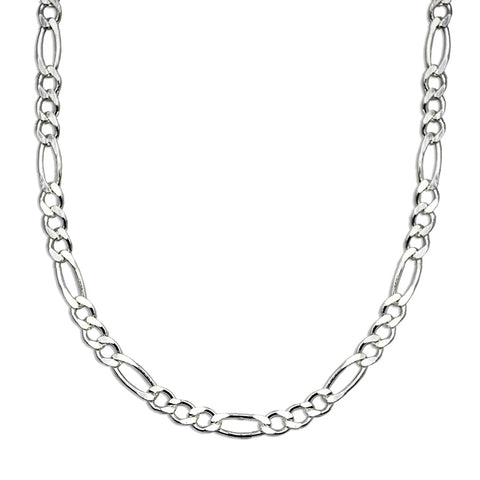 2mm Figaro Chain 3*1 Necklace 16"