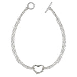 Heart Silhouette Bracelet 7"