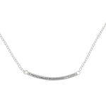 Hammered Tube Chain Necklace 20"