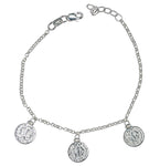 Saint Benedict Medals Bracelet 7.5"