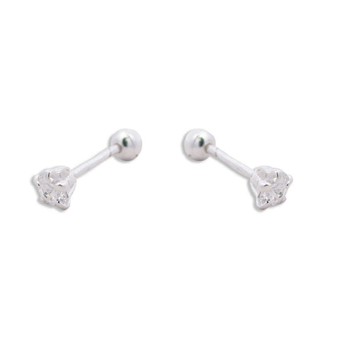 CZ Stud Earrings 3mm