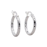 Diamond Hoop Earrings 16mm