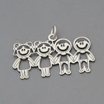 Two Girls-Two Boys Pendant 17 mm