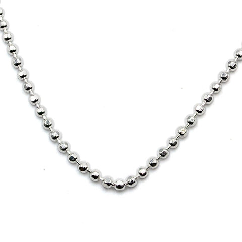 Ball Bead Chain Necklace 18"