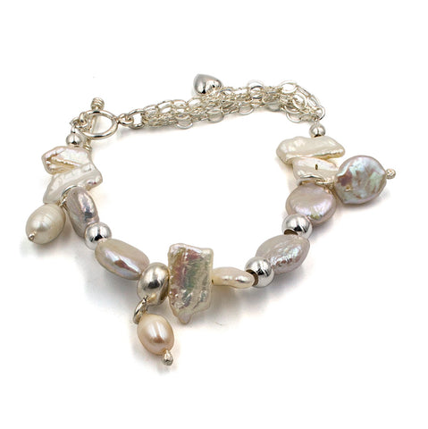 Biwa Pearl Bracelet 7.3"