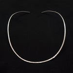 2mm Oval Choker Necklace 17"