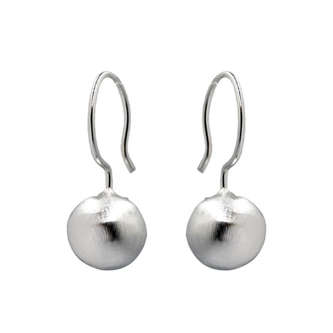 Ball Drop Earrings 8mm