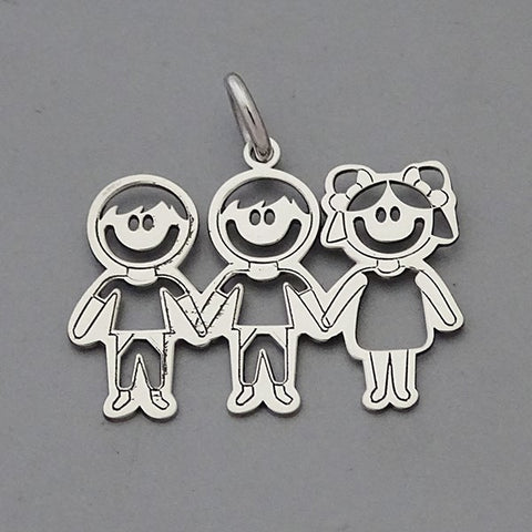 Two Boys- One Girl Pendant 17 mm