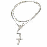 2mm Rosary Necklace 16”