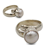 10mm Cultured Pearl Ring #Adj