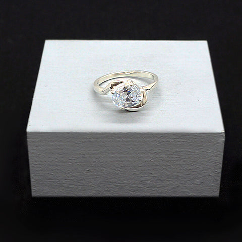 CZ Solitaire Ring # 8