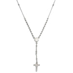 3mm Rosary Necklace 23”