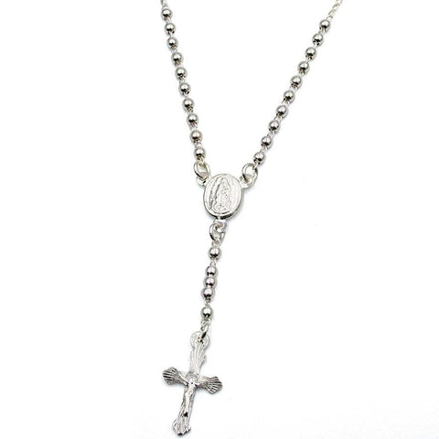 2mm Rosary Necklace 21”