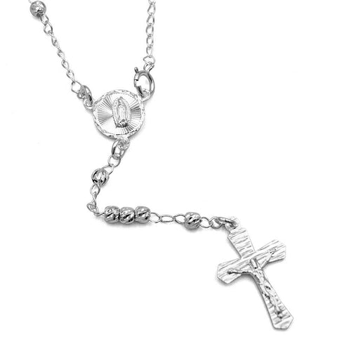 3mm Rosary Necklace 20”