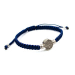 Saint Benedict Navy Blue String Cord Bracelet