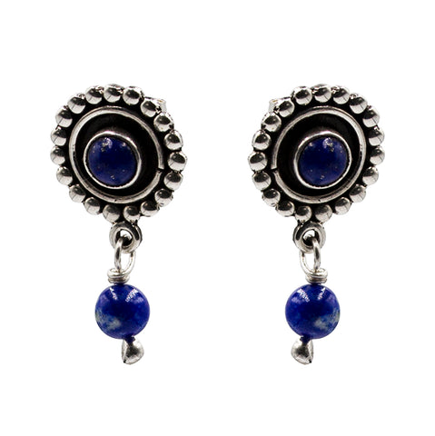 Lapis Lazuli Earrings 22mm