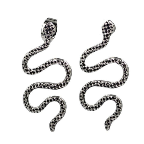Snake Stud Earrings 1.2"