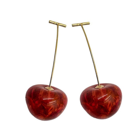 Cherry Earrings 2.4"