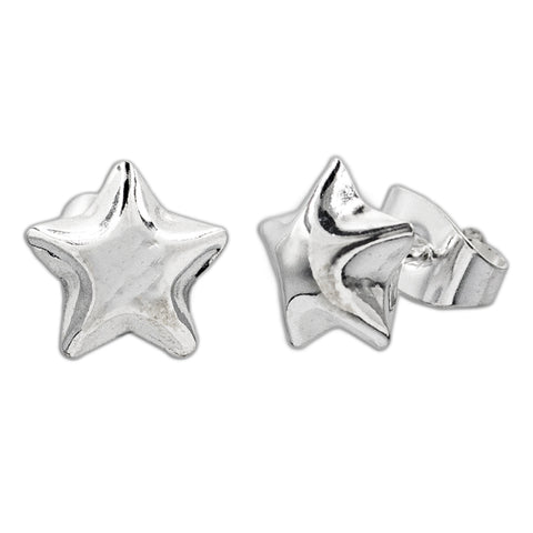 Star Stud Earrings 11mm